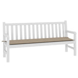 Vidaxl jardin banc coussin 180x50x4 cm oxford tissu taupe