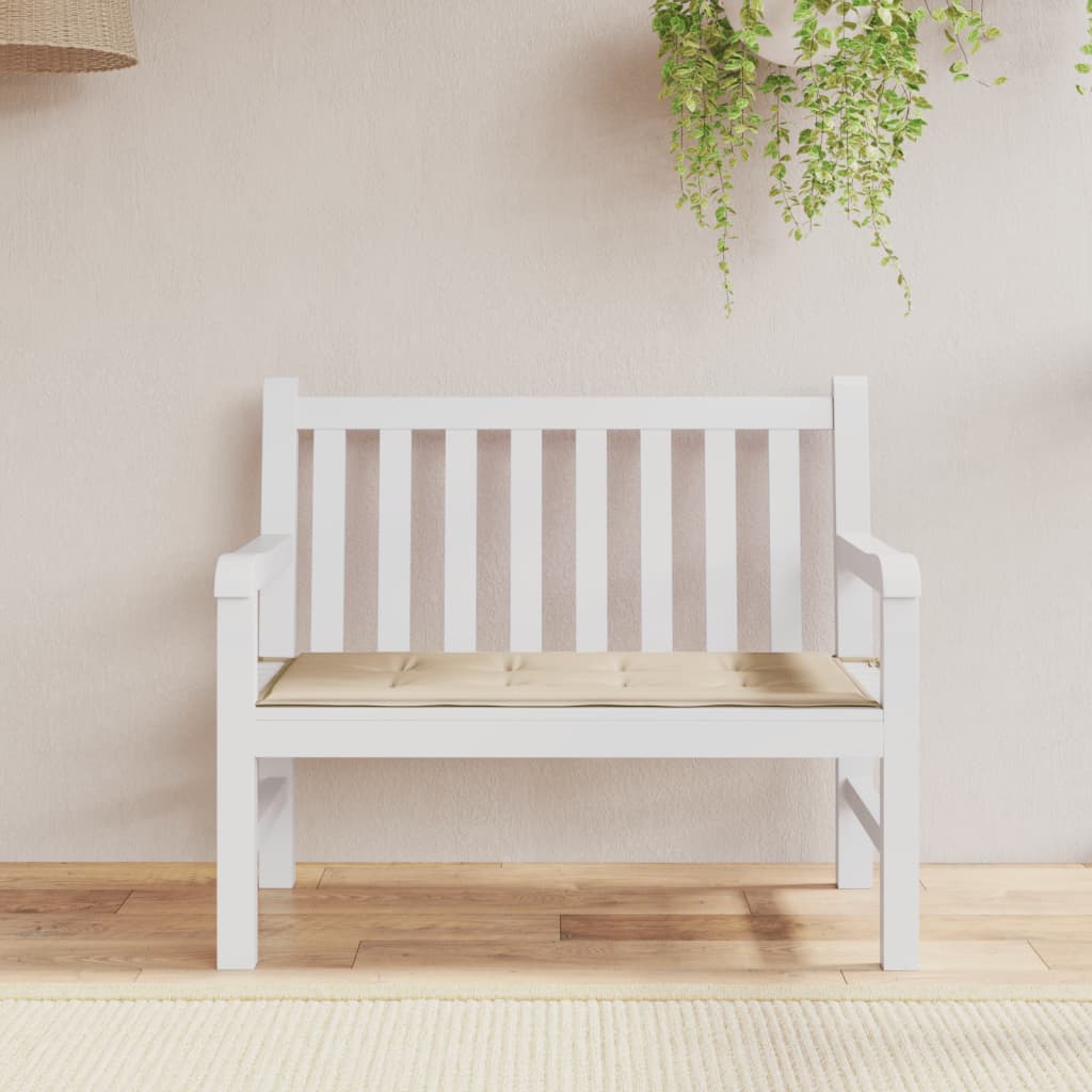 VIDAXL Garden Bench Blaža 100x50x3 cm Oxford Fabric Beige