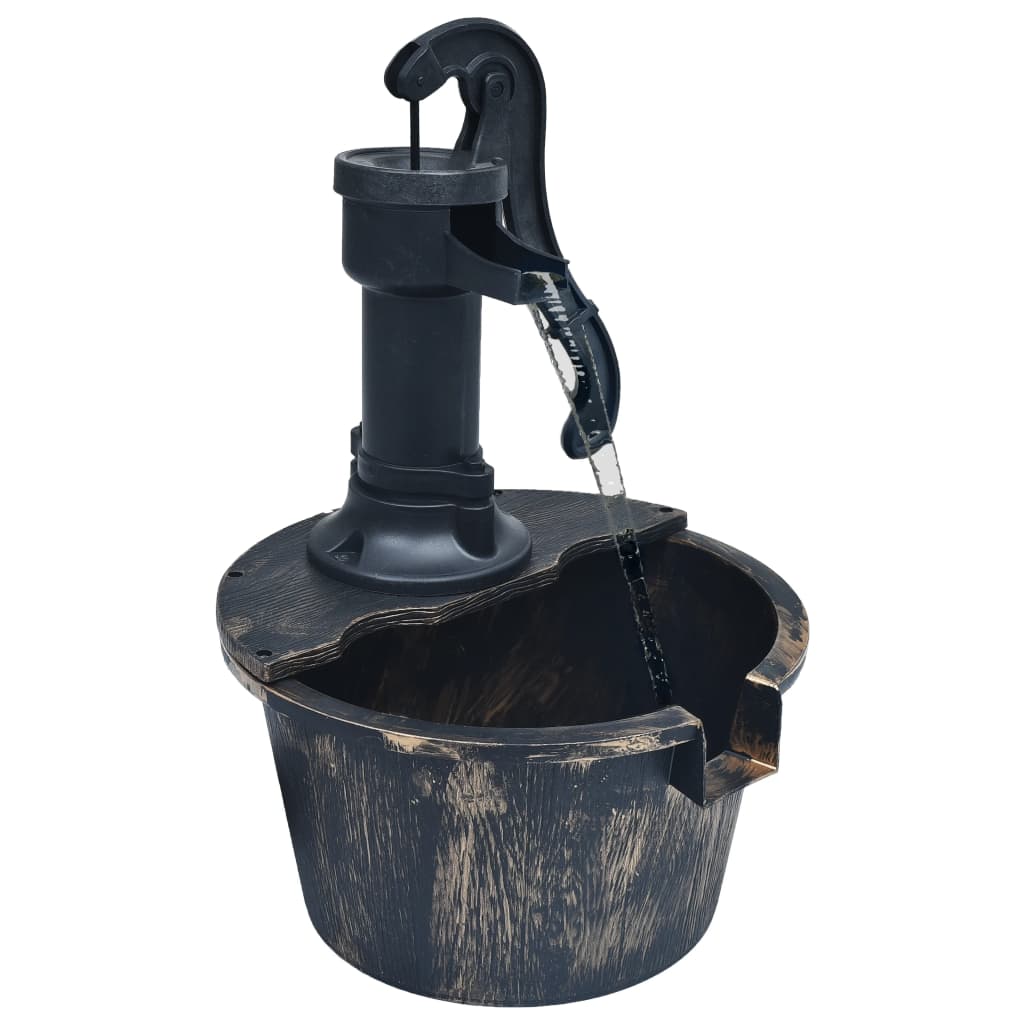 Vidaxl Garden Fountain Barrel con bomba