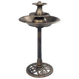 Vidaxl Bath Bath avec fontaine 50x91 cm Bronze en plastique coloré
