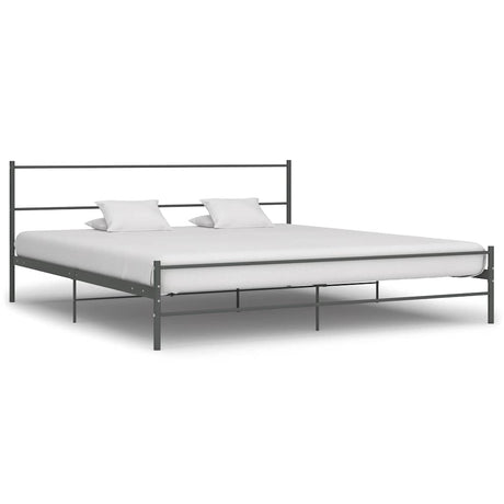 Vidaxl bedframe metaal grijs 200x200 cm