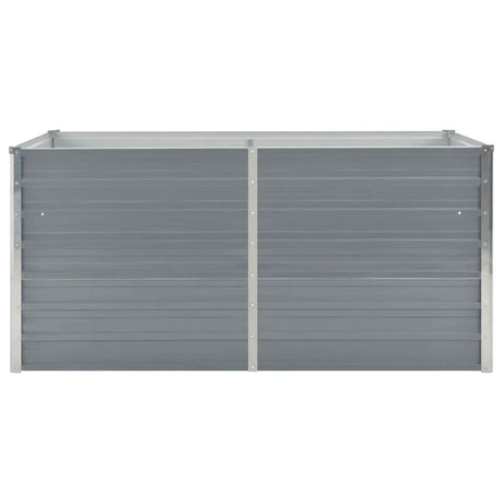 Vidaxl Planter surélevé 160x80x45 cm Gray en acier galvanisé