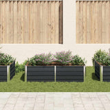 Vidaxl Planter surélevé 160x80x45 cm anthracite en acier galvanisé
