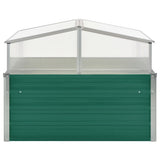 Vidaxl tuinkas 100x100x77 cm de acero galvanizado verde