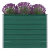 Vidaxl Planter Insertar 100x100x77 cm de acero galvanizado verde