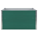 Vidaxl Planter insenté 100x100x45 cm en acier galvanisé vert