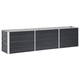 Vidaxl Planter surélevé 240x40x45 cm anthracite en acier galvanisé
