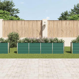 Vidaxl Platter inséré 320x40x77 cm en acier galvanisé vert