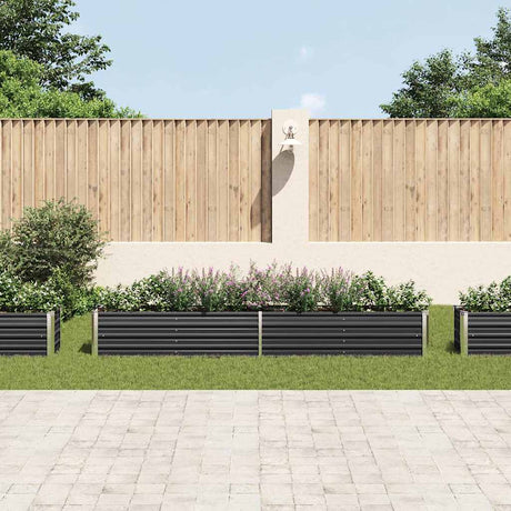 Planteur vidaxl inséré 320x40x45 cm anthracite en acier galvanisé