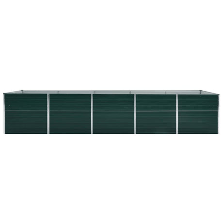 Vidaxl Planning Boîte relevée 400x80x77 cm en acier galvanisé vert