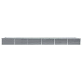 Vidaxl Planter surélevé 600x80x45 cm Gray en acier galvanisé