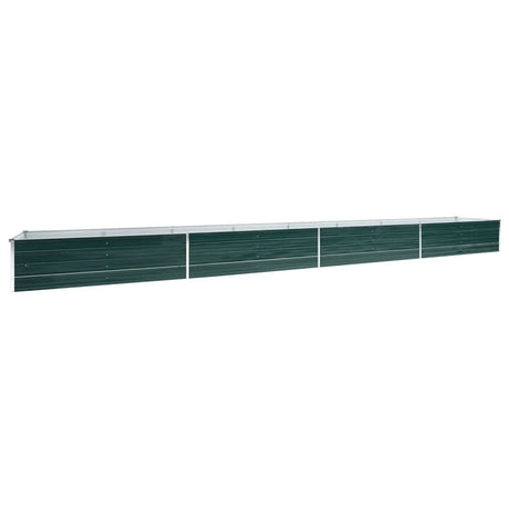 Vidaxl Planter surélevé 600x80x45 cm en acier galvanisé vert