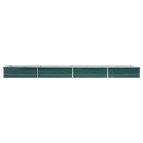 Vidaxl Planter surélevé 600x80x45 cm en acier galvanisé vert