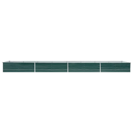 Vidaxl Planter surélevé 600x80x45 cm en acier galvanisé vert