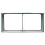 Vidaxl hangar de bois 330x92x153 cm en acier galvanisé vert