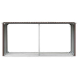 Vidaxl Sang de bois de chauffage 330x92x153 cm Brun en acier galvanisé
