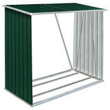 Vidaxl Hangar de bois 163x83x154 cm en acier galvanisé vert