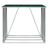 Vidaxl Hangar de bois 163x83x154 cm en acier galvanisé vert