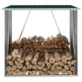 Vidaxl Hangar de bois 163x83x154 cm en acier galvanisé vert