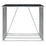 Vidaxl Hangar de bois de chauffage 163x83x154 cm anthracite en acier galvanisé