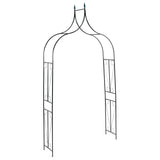 Bidaxl Garden Arch 120x38x258 cm järn mörkgrön