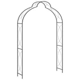 Vidaxl Garden Arch 150x34x240 cm de hierro negro