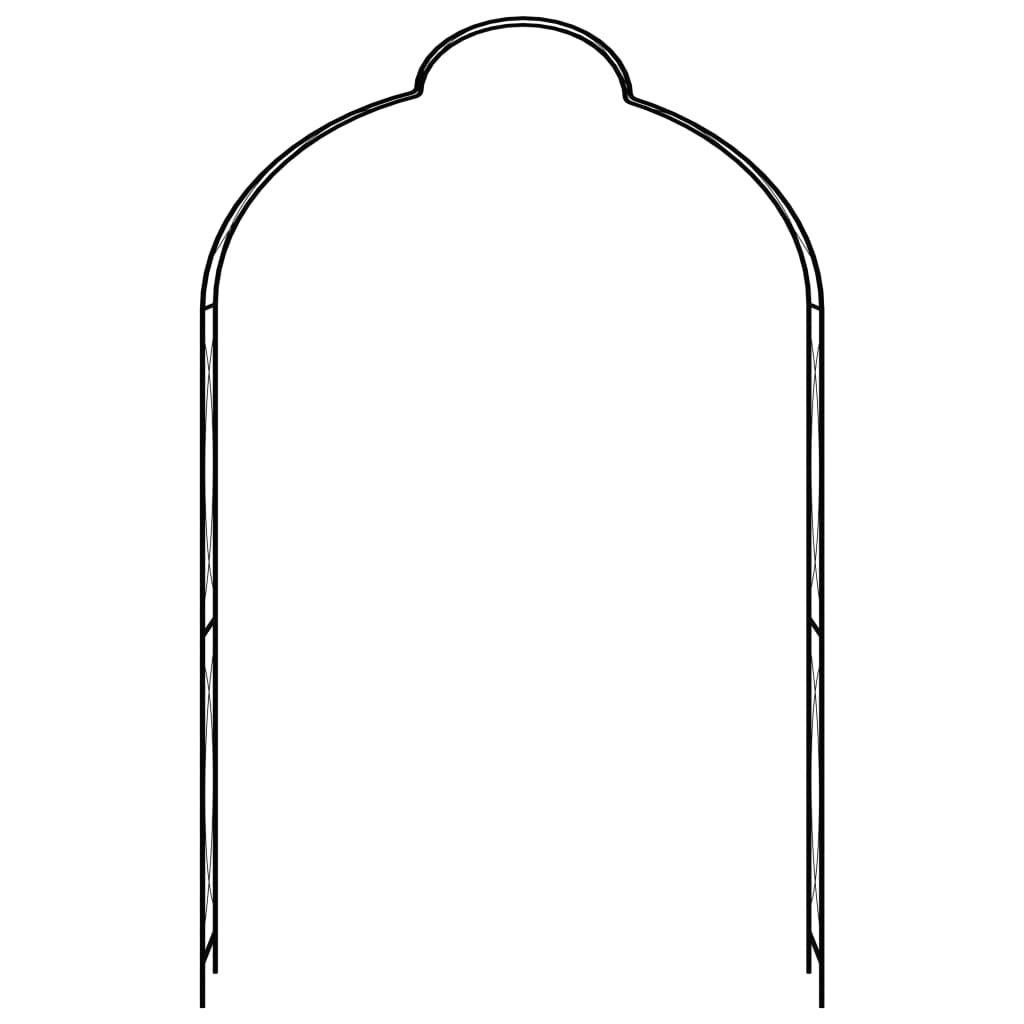 Vidaxl Garden Arch 150x34x240 cm żelaza czarna