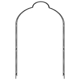 Vidaxl Garden Arch 150x34x240 cm järnsvart