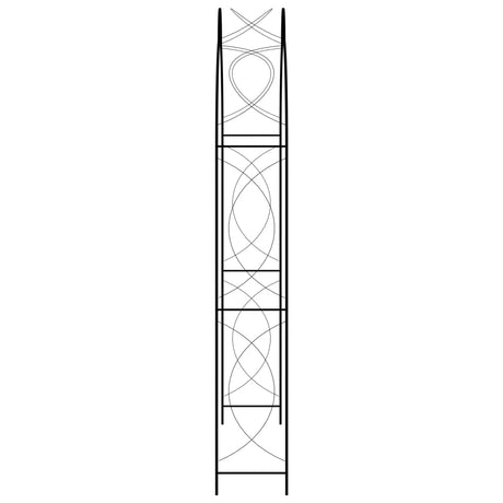 Vidaxl jardin arc 150x34x240 cm de fer noir