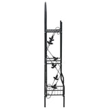 Vidaxl Plant Rack à 3 couches 52x28x128 cm Black