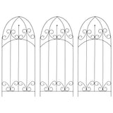 Racks d'escalade de plante vidaxl 3 ST 40x100 cm de fer noir