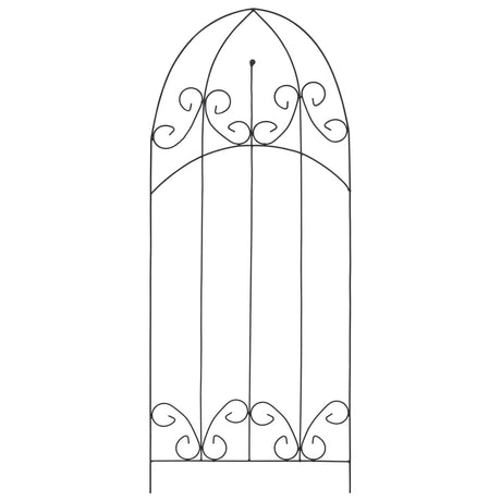 Racks d'escalade de plante vidaxl 3 ST 40x100 cm de fer noir