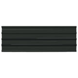Vidaxl 12 st panneaux de toit en acier galvanisé anthracite -colored