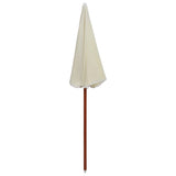 Parasol vidaxl avec poteau en acier 180 cm sable -colored