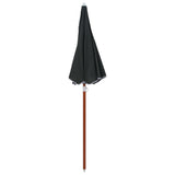 Vidaxl Parasol with steel pole 180 cm anthracite -colored