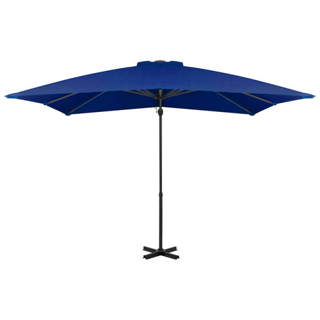 Vidaxl Parasol flottant avec poteau en aluminium 250x250 cm bleu azure