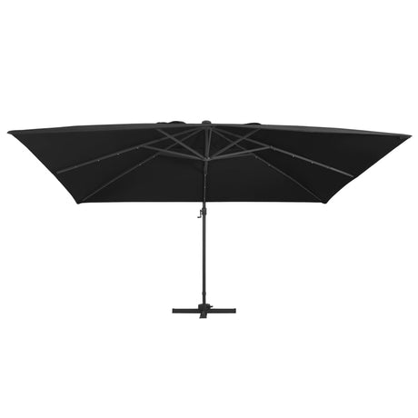 Vidaxx parasol flottant avec éclairage LED et mât 400x300 cm noir