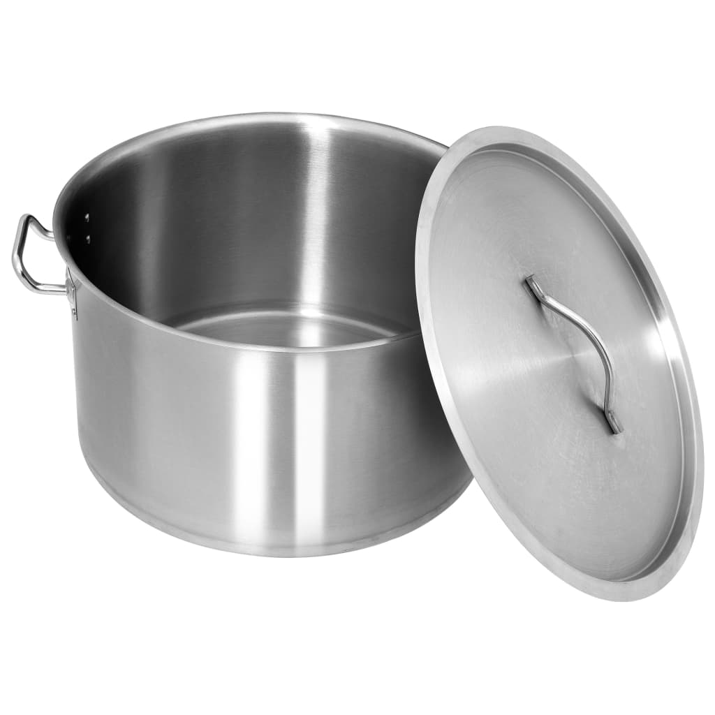 Vidaxl saucepan 44 l 45x28 cm stainless steel