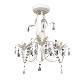 Vidaxl Chandeliers Kristal 4 St Elegant White