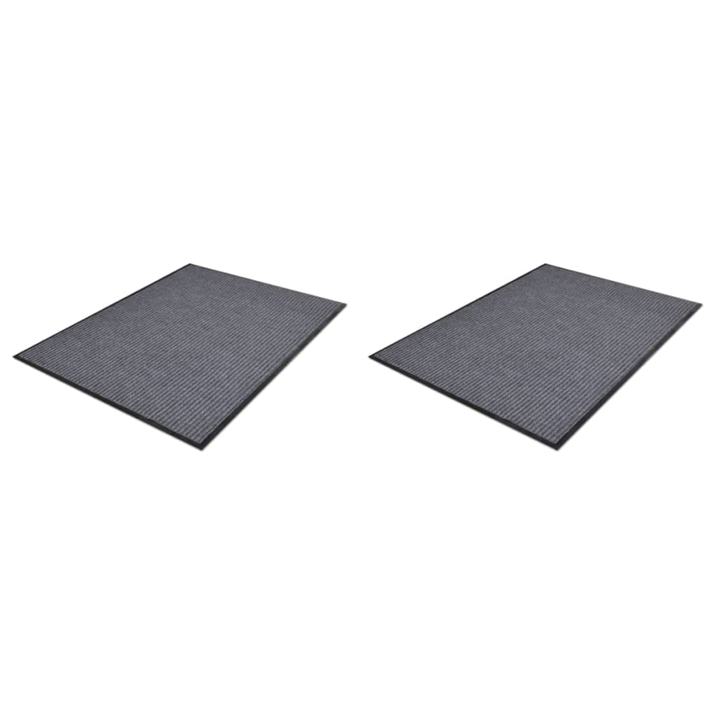 Vidaxl Doormats 2 PCs 90x60 cm pvc gro