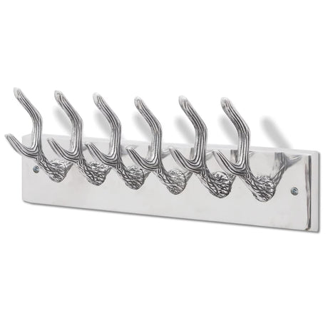 Racks de manteau vidaxl 2 st en aluminium argent couleur