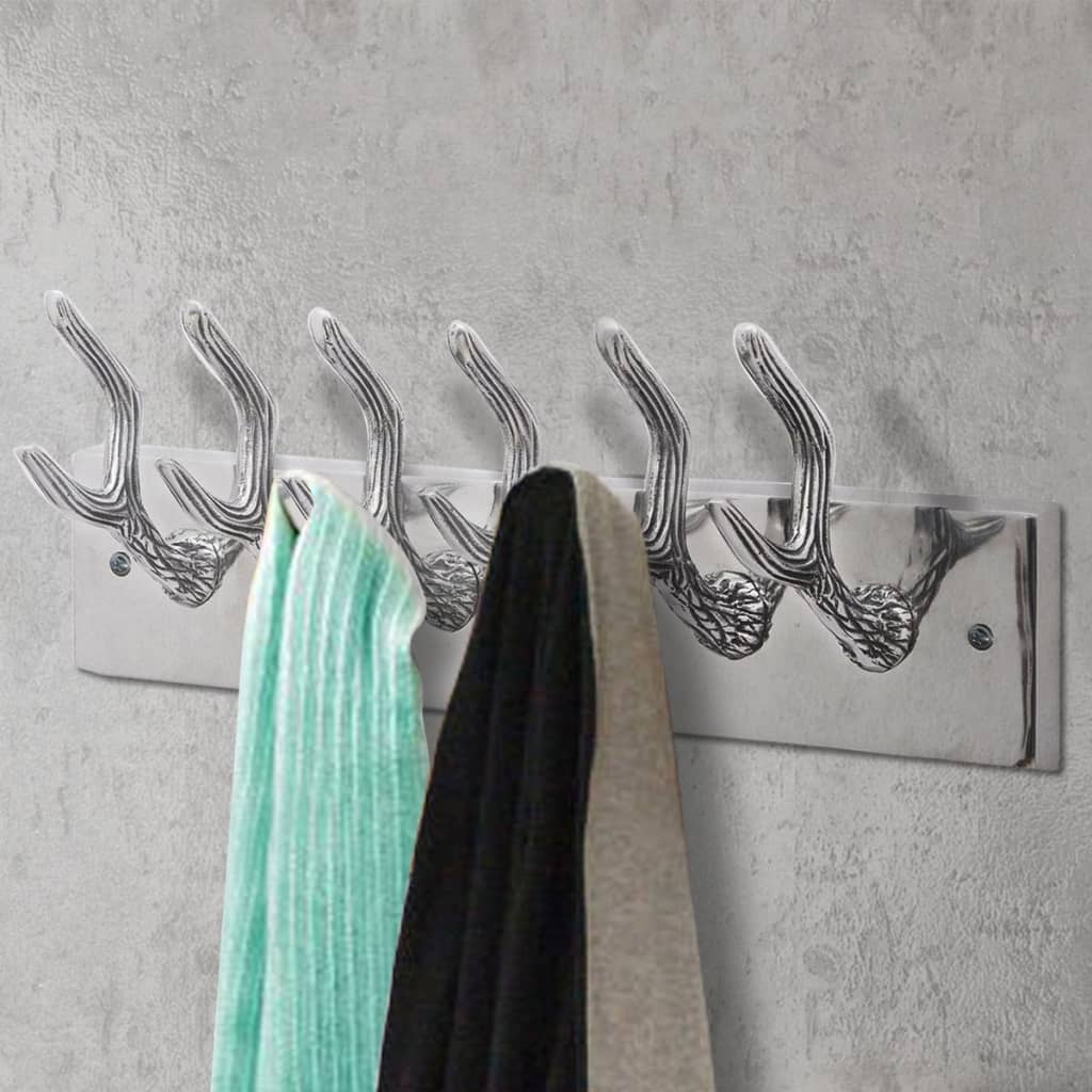 Racks de manteau vidaxl 4 st en aluminium argent couleur