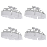 Vidaxl Plafond Lampe avec des hottes en verre en forme d'Ellips 4 St E14
