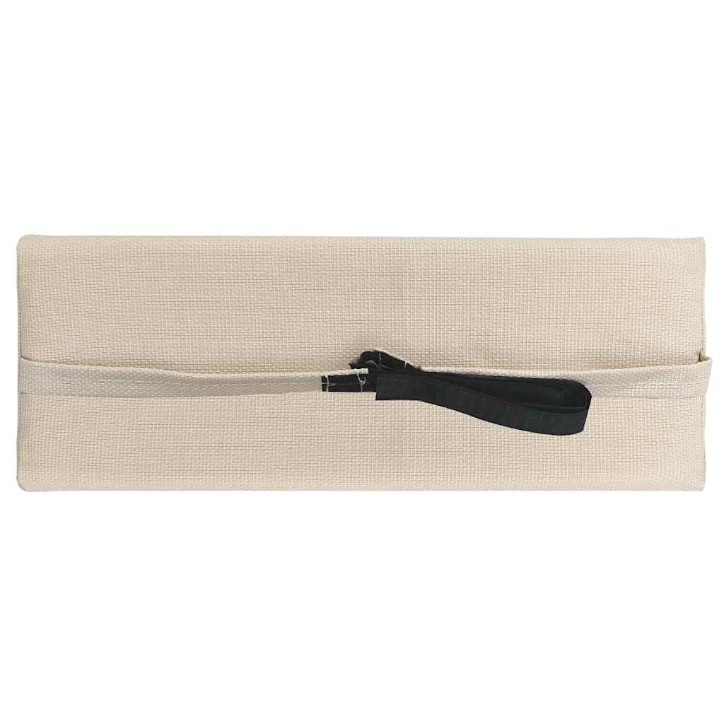 VidaXL appui-tête pour transat 40x7,5x15 cm textilène crème