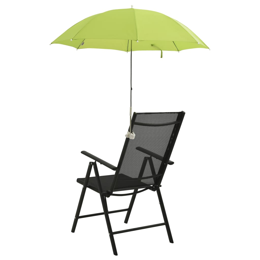 Vidaxl Camping Chair Parasols 2 St 105 cm grønn