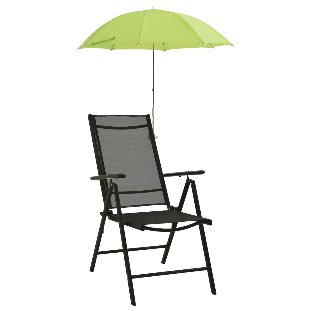 Vidaxl Camping Chair Parasols 2 St 105 cm grønn