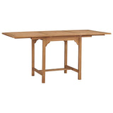 Vidaxl tuintafel verlengbaar (110-160)x80x75 cm massief teakhout