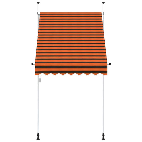 Vidaxl Luifel étend manuellement 150 cm d'orange et de brun