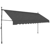 Store Vidaxx extensible manuellement avec LED 350 cm anthracite