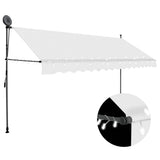 Vidaxl Luifel extensible manuellement avec une crème LED 400 cm -colored